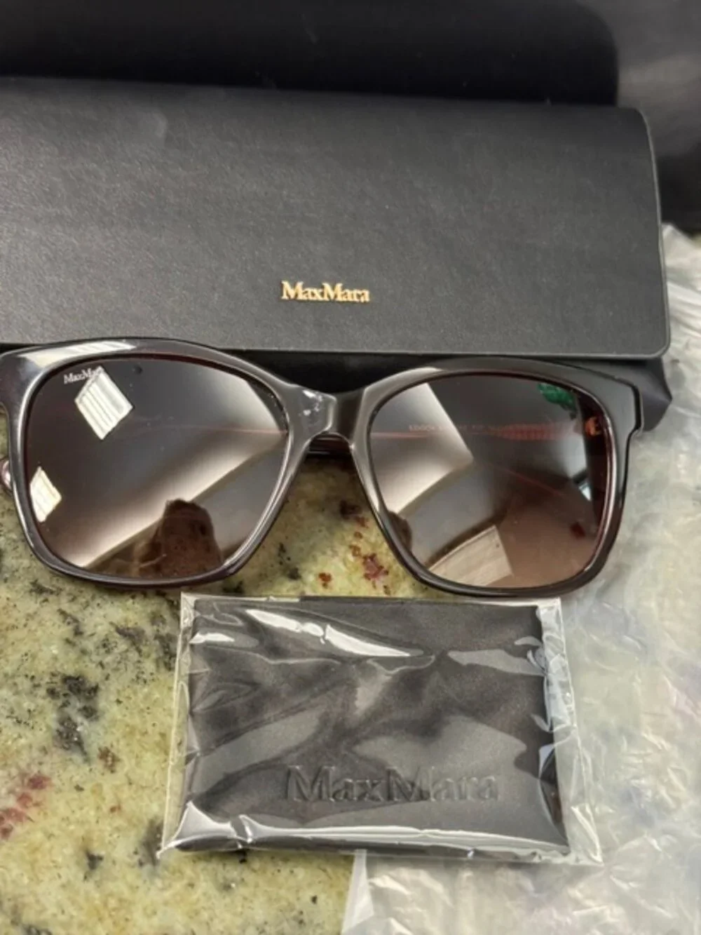 Max Mara MM0042 05B Bordeaux Cat-Eye Sunglasses 56-16-140 New w/Case FREE SHIP!!